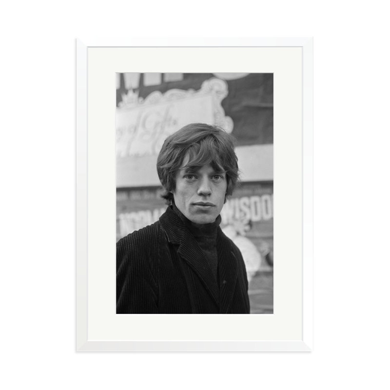 Jagger in Soho, White, 31" H x 23" W