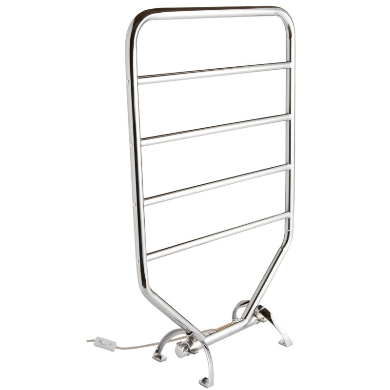 Chrome 34-Inch Free-Standing or Wall-Mounted Towel Warmer