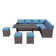 Atvars Wicker 9 - Person Outdoor Seating Group with Cushions