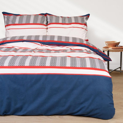Cotton Duvet Cover Set with Pillow Shams