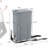 Balconera 43-QT Pull-Out Trash Can With Lid Single Bins Sliding Under Mount Kitchen Pullout Waste Container Trash Can