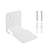 1 Set Stainless Steel Floating Invisible Bookshelf 13.5Kg Load Capacity Heavy Duty Home Office Classroom Library Wall Mount Book Storage Shelf Rack