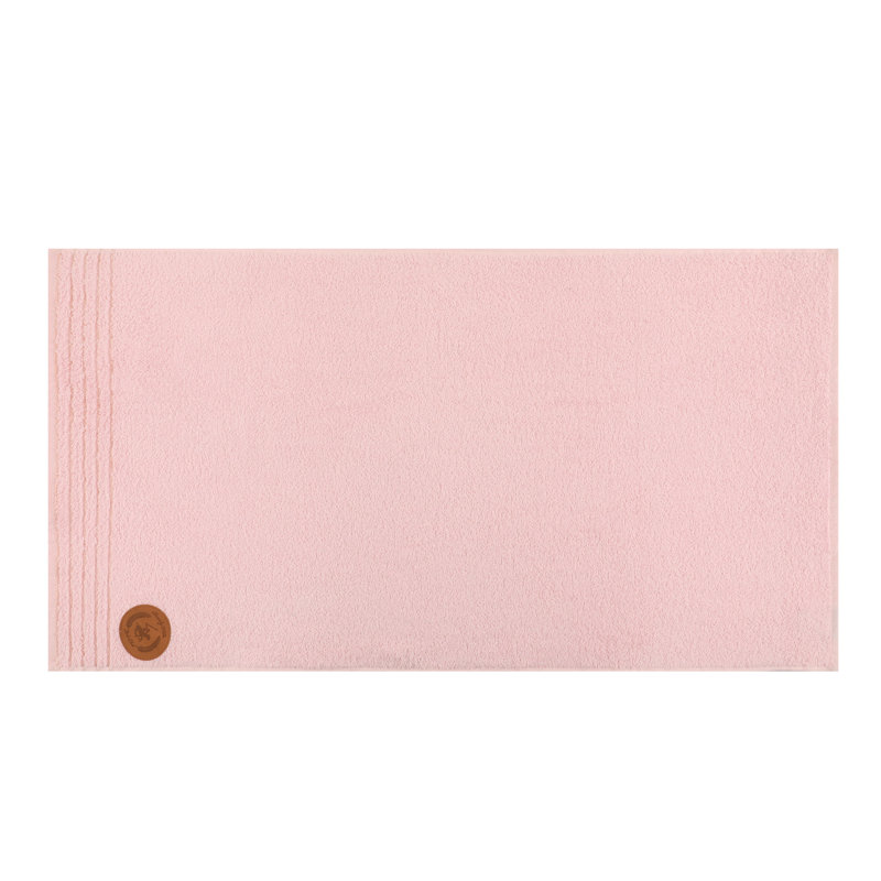 Ensemble de serviettes 4 pièces 100% coton, Rosé / rose / rose clair / blanc