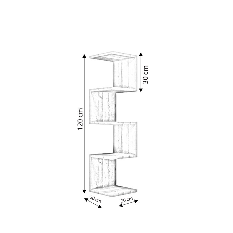Locelso Floating Shelf, Natural