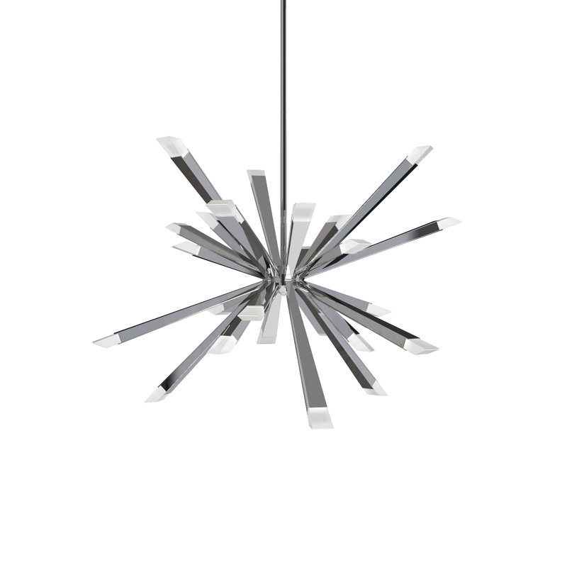 Starburst 78 - Light LED Chandelier, Polished Chrome