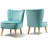 Tocco Velvet Slipper Chair-2046642397