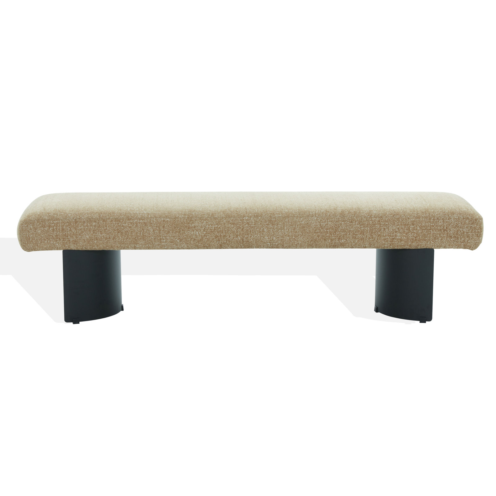 Axelle Bench, Light Brown Chenille