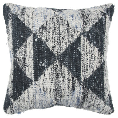Geometric Cotton Reversible Throw Pillow