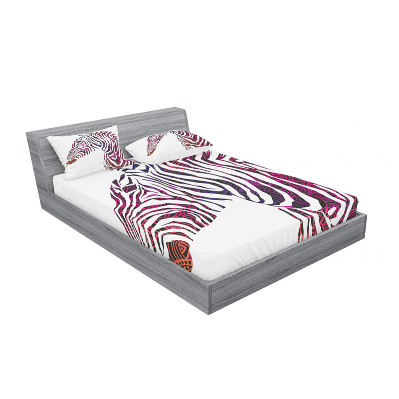 Microfiber Sheet Set, Queen Sheet Set with Fitted Sheet