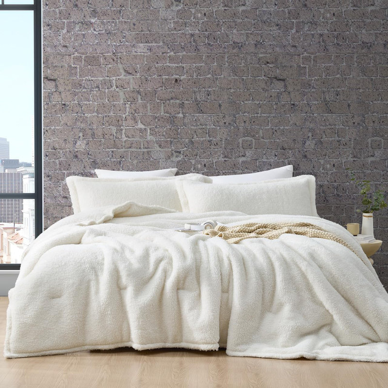 Pumi - Coma Inducer Oversized Comforter Set - White, King Comforter + 2 King Shams