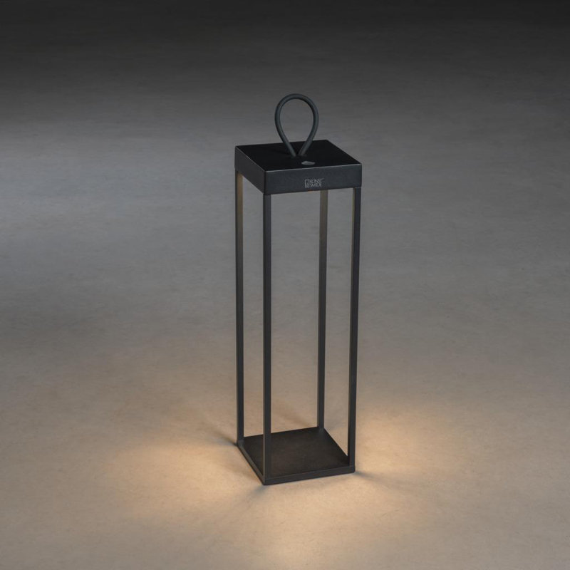 Ravello Cordless Table/Floor Lamp - USB Rechargeable, Dimmable LED, Sleek Black Design, 50cm H x 15cm W x 15cm D