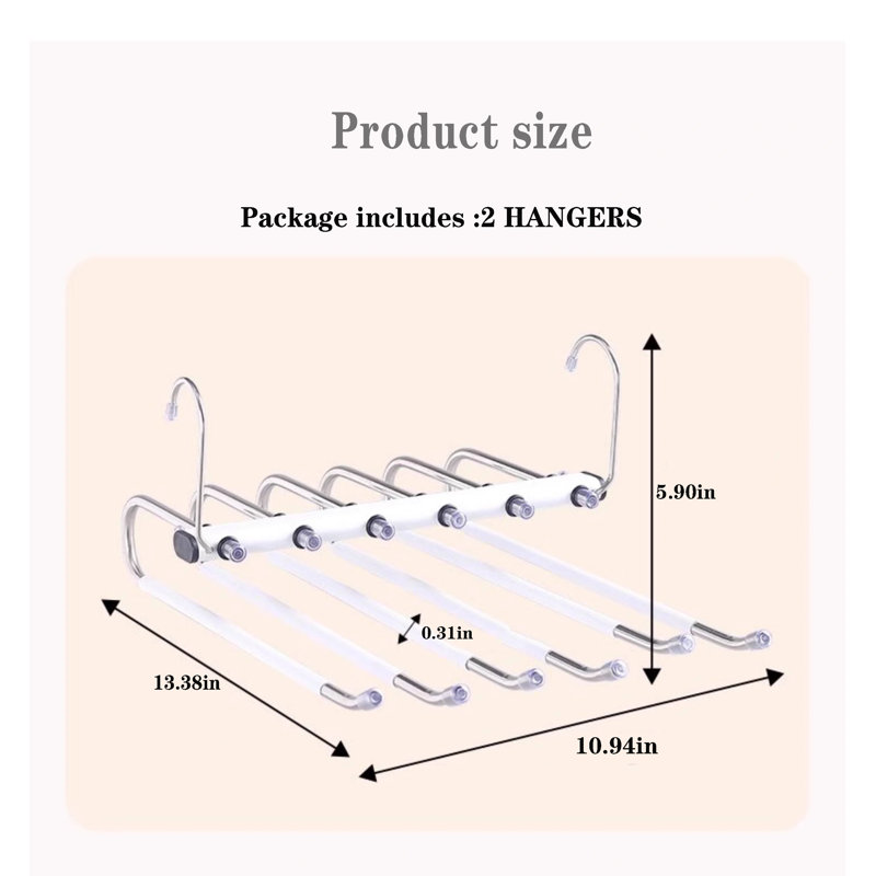 Aluminum Alloy Clothes Hanger, 2