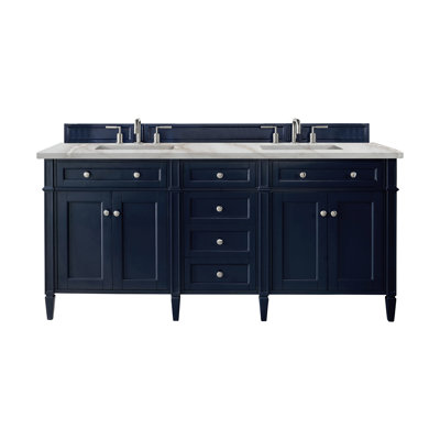 Brittany 72" Double Vanity W/FreePower Wireless Charger