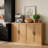 Wood Sideboard Cabinet with Adjustable Shelves-2010826290-1979120046