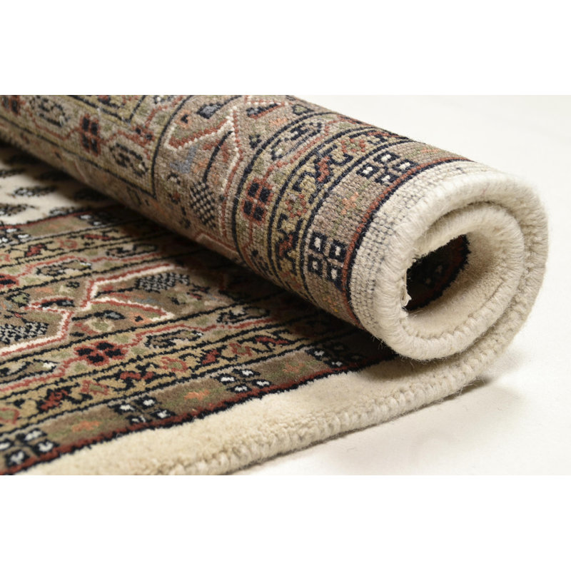 Pip Handcrafted Wool Rug in Beige, Runner 80 x 300cm
