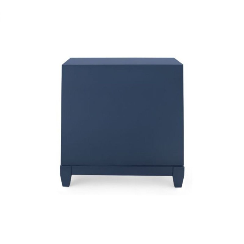 Madison 3 - Drawer Nightstand, Navy Blue Lacquer