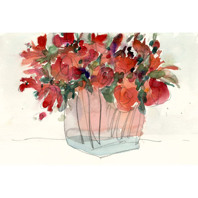 Le petit bouquet II - peinture sur toile tendue