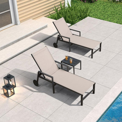 Outdoor Patio Chaise Lounge