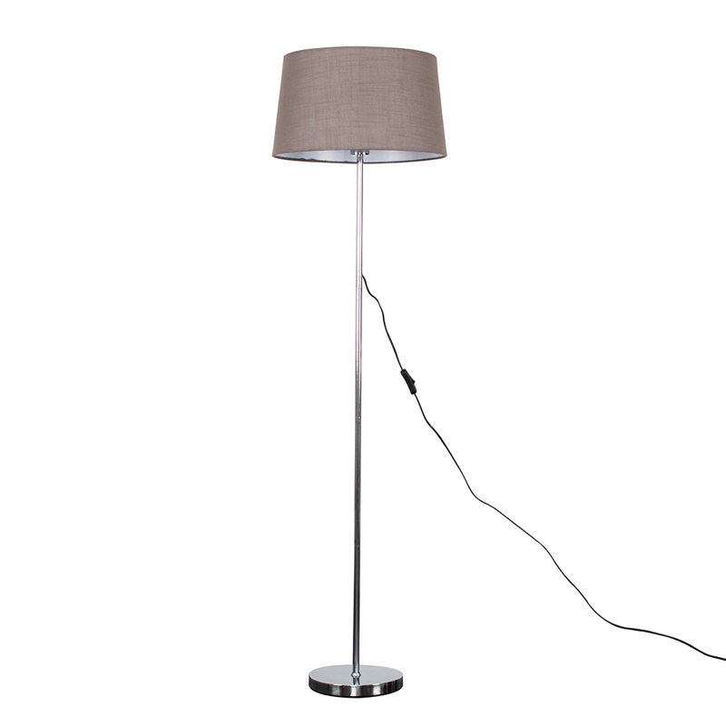 Bekbele 147cm Traditional Floor Lamp, LED Bulb, Black