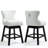 Upholstered 26" Swivel Counter Stools With Solid Wood Legs-711845585-711845586