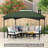 2 Outdoor Gazebo Canopy Replacement, 10' X 12', With Drainage. Increases Gazebo's Stability And Air Circulation 12' 2, Drainage Holes. Provides Enhanced Ventilation Weather Resistance For Structures