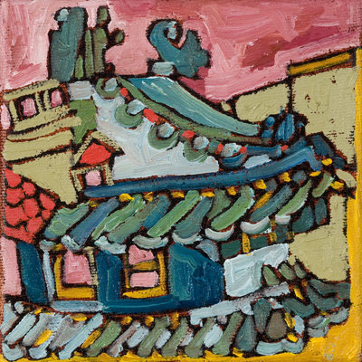 " Chinatown I " by Erin McGee Ferrell Painting Print