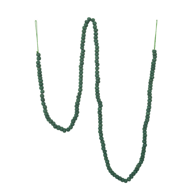 Guirlande fantaisie 6 'avec perles vertes