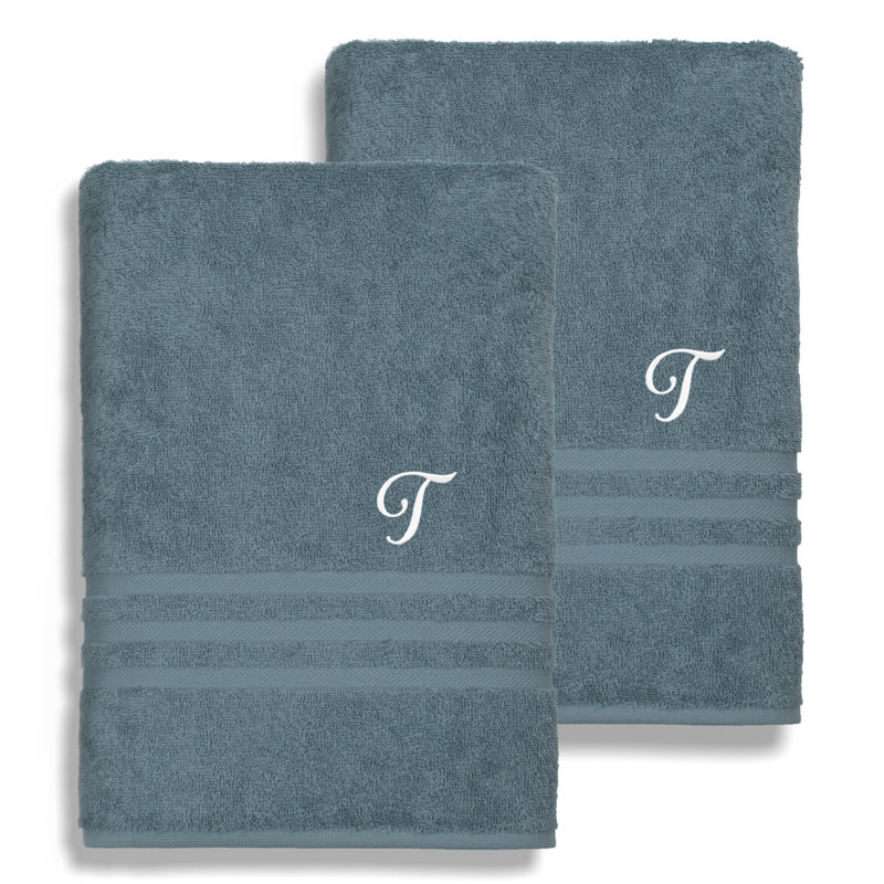 Denzi Midweight Bath Sheet, T, Blue