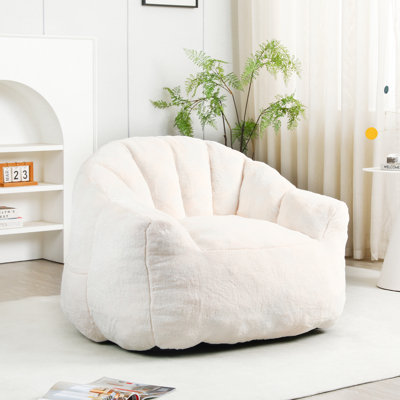 Fauteuil à billes, fauteuil à billes avec accoudoirs rembourrés de mousse à haute densité, fauteuil à billes Fauteuil à billes confortable pour adultes dans le salon, lecture dans la chambre à coucher