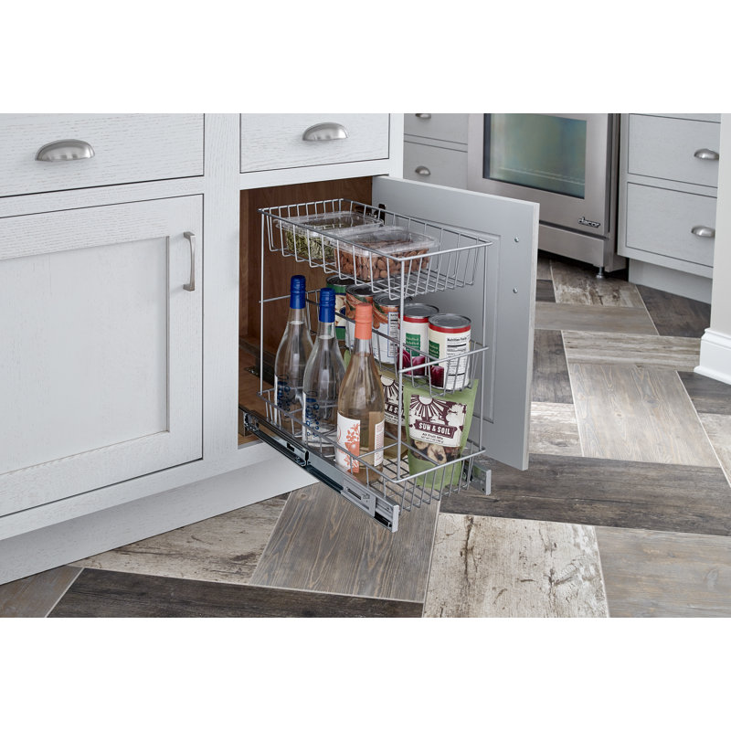 Armoire de cuisine compacte à 3 niveaux avec tiroir coulissant
