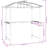 6.89 Ft. W x 3.74 Ft. D Steel Grill Gazebo Gazebo