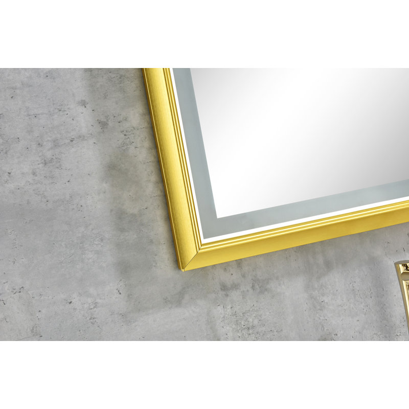 Miroir de salle de bain surdimensionné à DEL