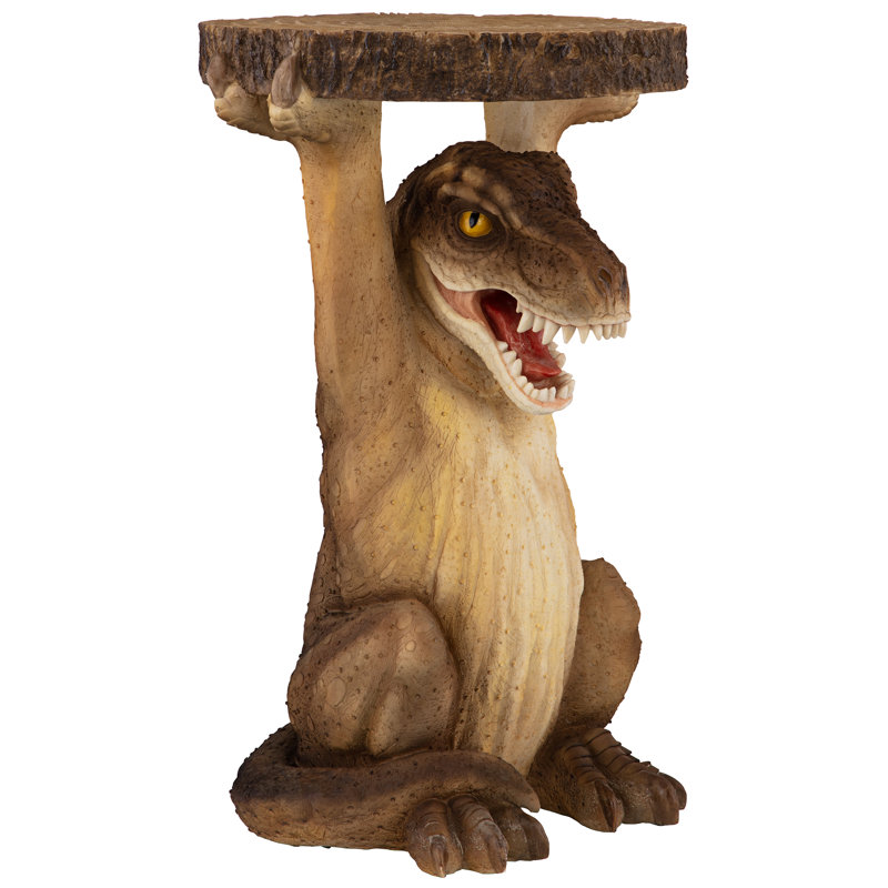 Tyrant T-Rex Dinosaur Sculptural Resin Side Table