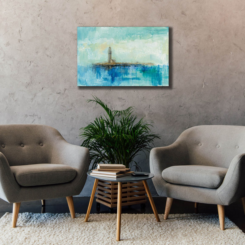  «Lighthouse Morning» par Silvia Vassileva, art mural sur toile, 40 po x 26 po