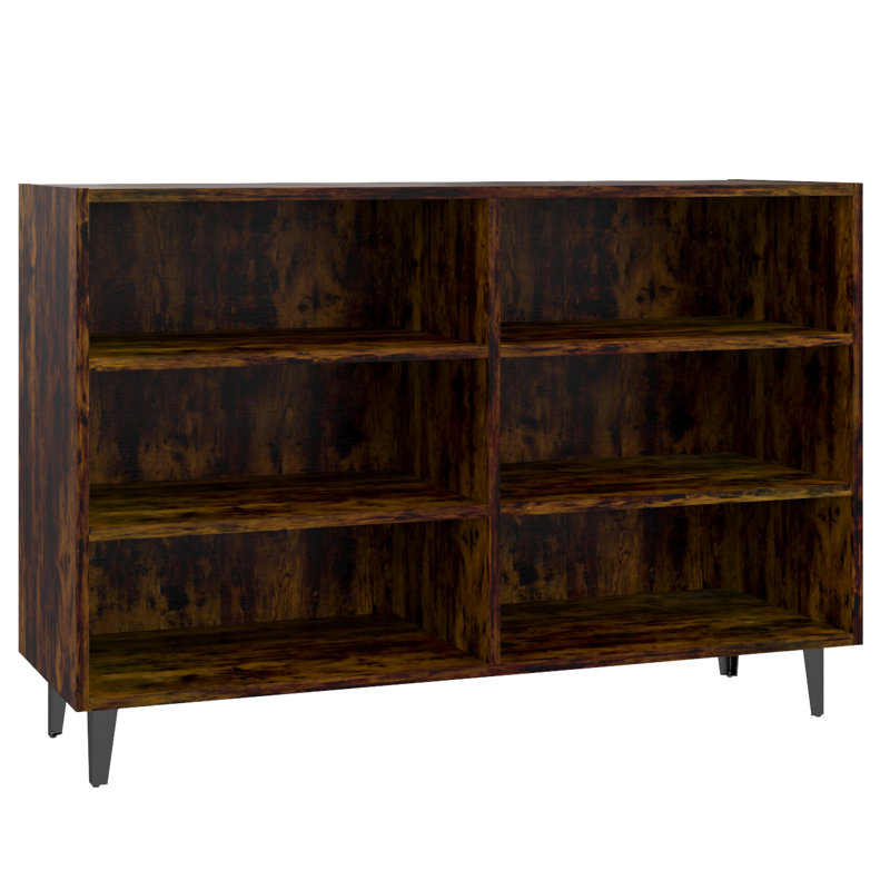Ayanti 70cm H x 103.5cm W Bookcase, Smoked Oak