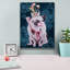  «Party Pig», art mural sur toile 12 po x 16 po par Heather