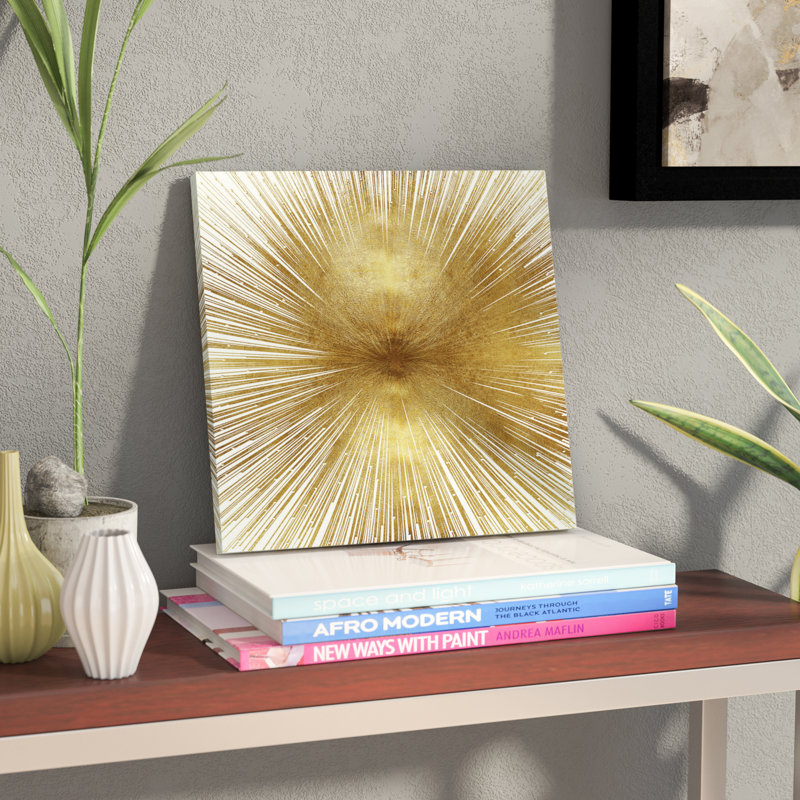 «Radiant Gold» par Abby Young, impression sur toile tendue, H 12 po x l 12 po x P 1,5 po