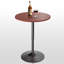 Table bistro Valencia Holton à hauteur ajustable avec base en métal robuste et plateau en panneau de fibres à densité moyenne Valencia-865107226-859422889-865107216