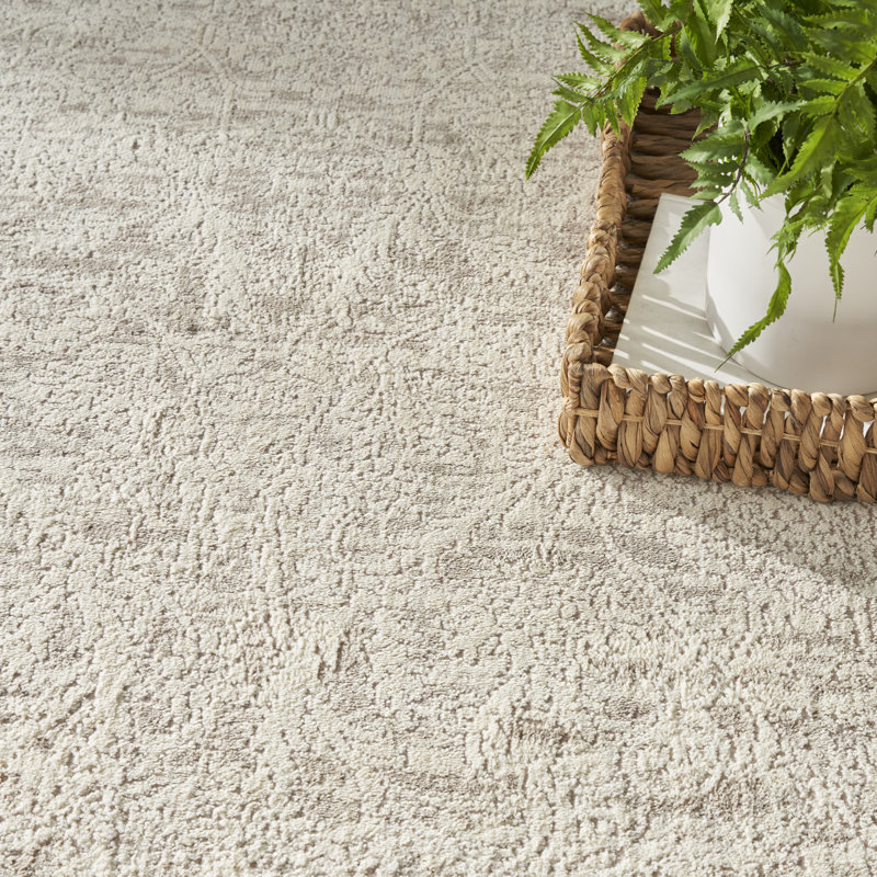 Tapis d'intérieur beige Bungalow Bungalow Trevia, Rectangle 5 pi 3 po x 7 pi 3 po