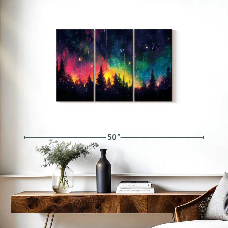 Kelan Rainbow Night Sky, 20" H x 33" W
