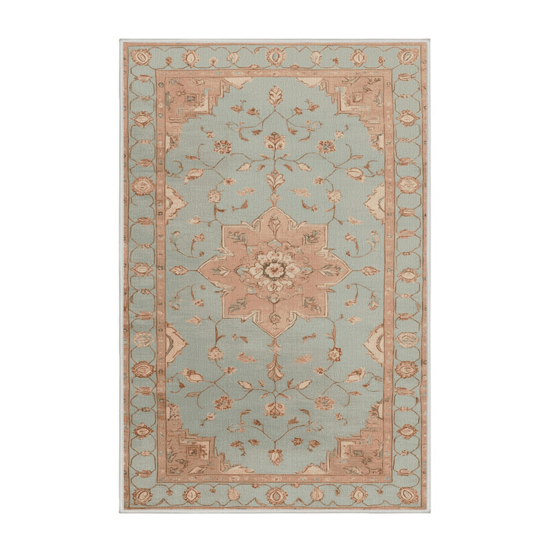 Machine Washable Afyon Beige Area Rug, Rectangle 2' x 3'