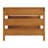 Barton Outdoor Eucalyptus Wood Slotted Coffee Table, Brown