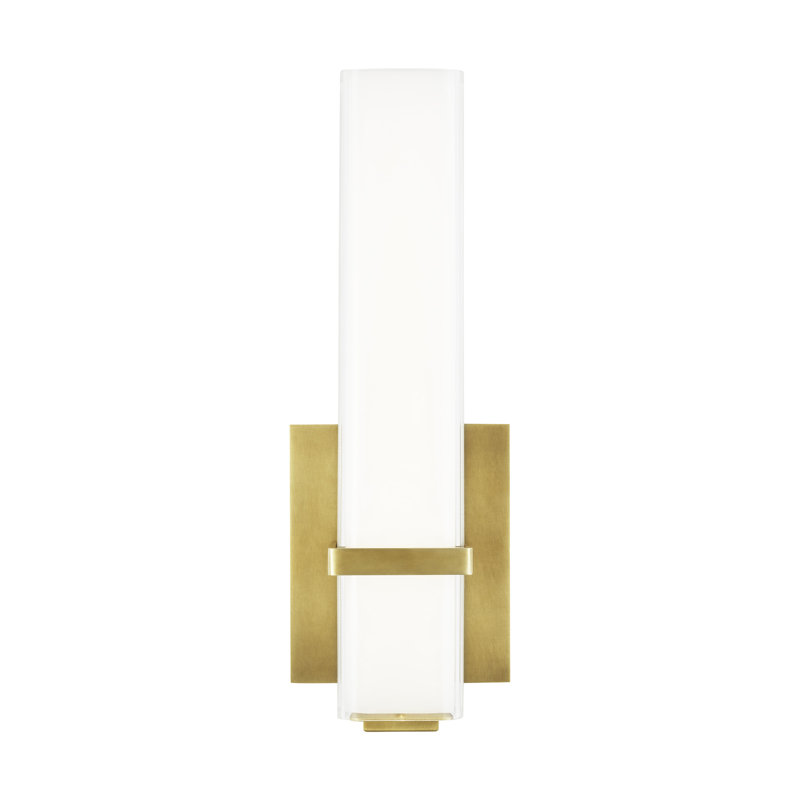 Milan 1 - Light LED Bath Bar, Natural Brass