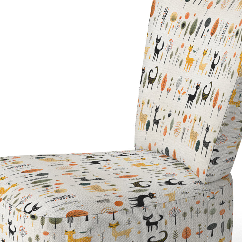 Chaise d'appoint décorative Minimalist Forest Animal