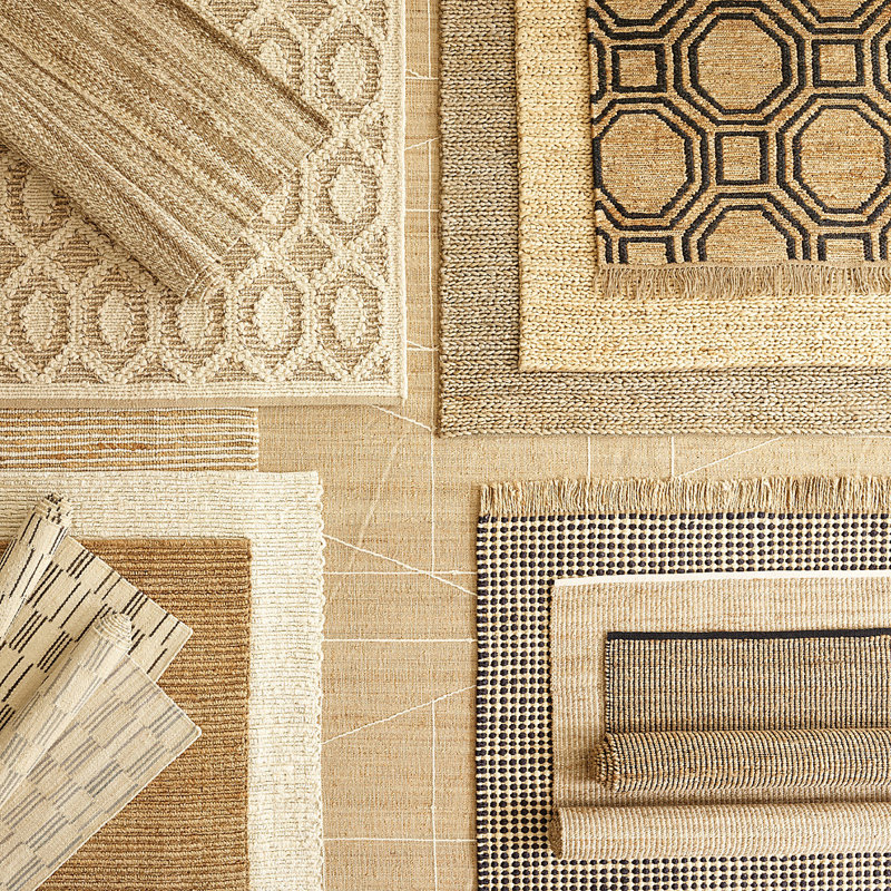 Gridwork Striped Area Rug, Rectangle 2' x 3', Ivory/Brown