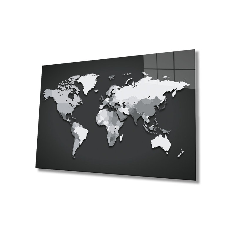 Élégante peinture décorative en verre trempé 18,1 po x 28,3 po | 100% verre trempé, épaisseur: 0,16 pouce | Superbe œuvre d'art pour la décoration intérieure, le salon et les espaces de bureau, durable et facile à nettoyer