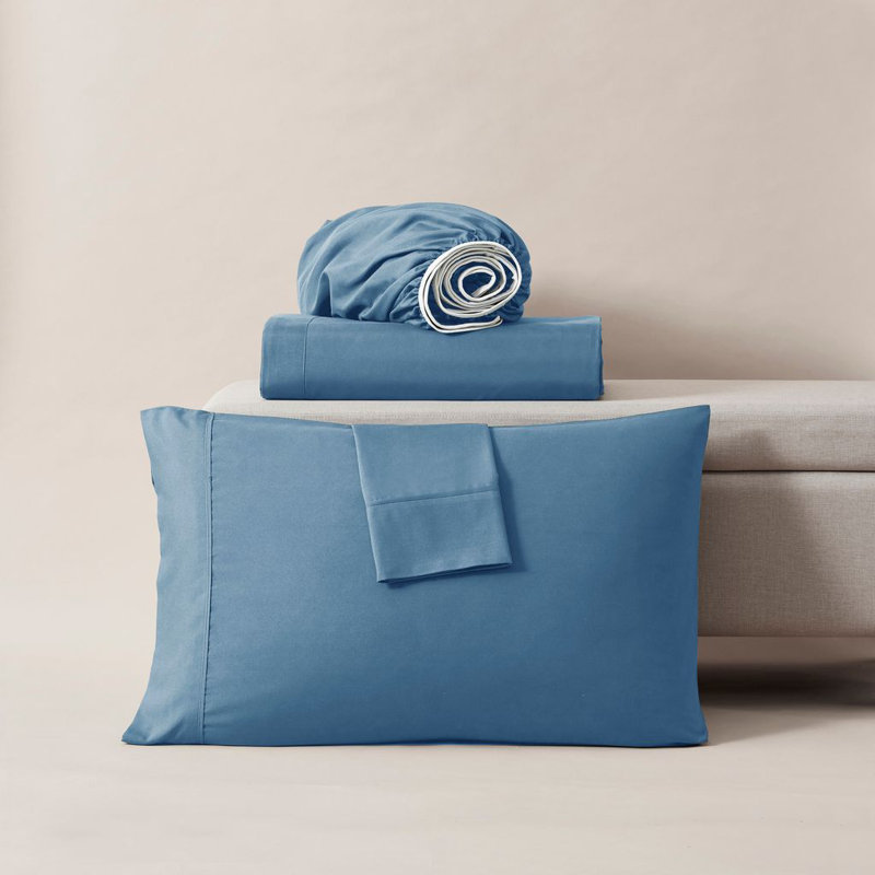 Ensemble de draps doux et respirant Hotel Collection, Lit double, Bleu / ciel