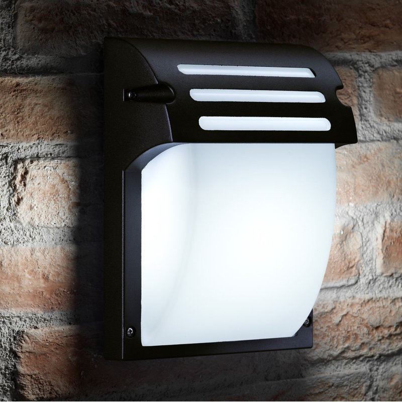 Garr Black 25.5cm H Outdoor Flush Mount