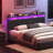 Azena 44.1"H Headboard with Charging Station and LED Light Strip-355386708