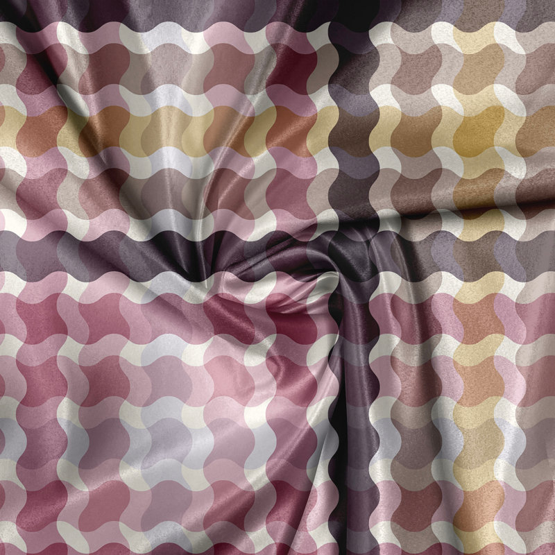 Miraflores Polyester Semi Sheer Curtain Pair